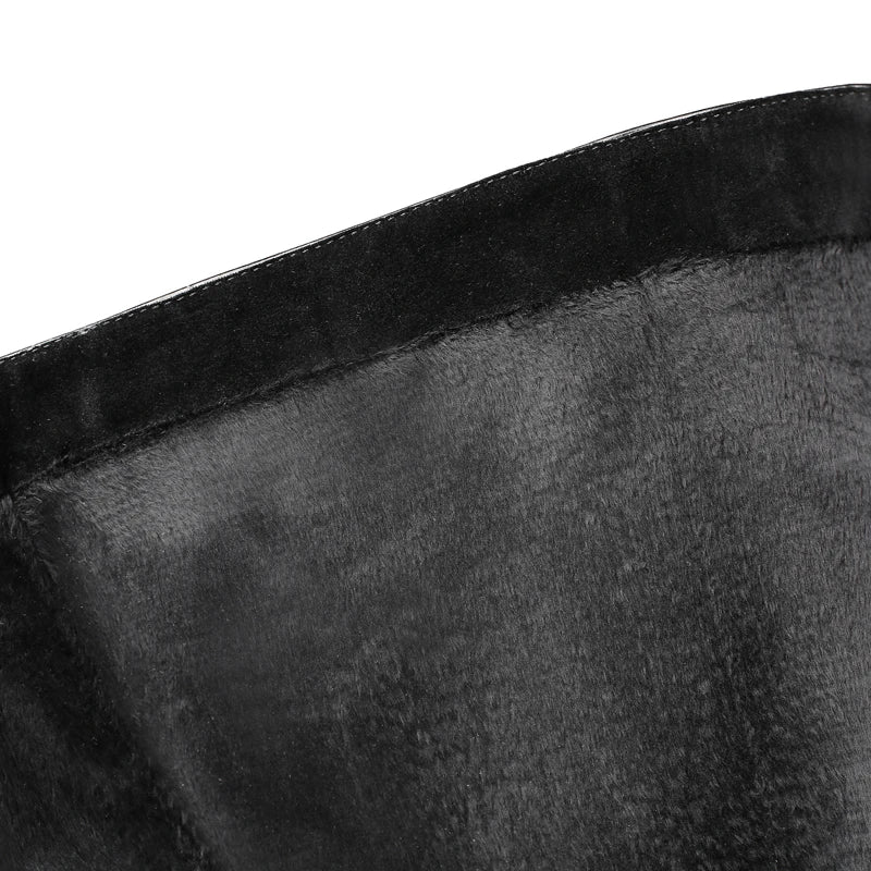 Bottes pointues au genou avec fermeture à glissière latérale pour femmes