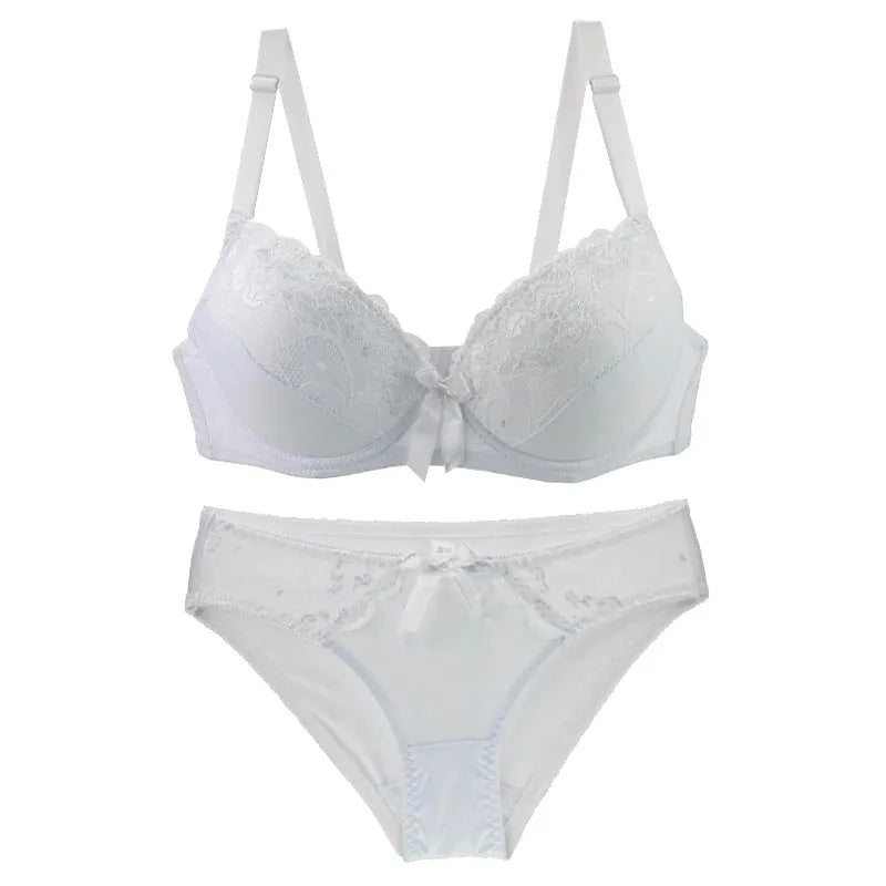 Ensemble de soutien-gorge Push Up et culotte pour femmes