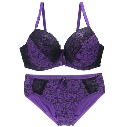 Ensemble Lingerie Femme – Soutien-Gorge Push-Up et Culotte