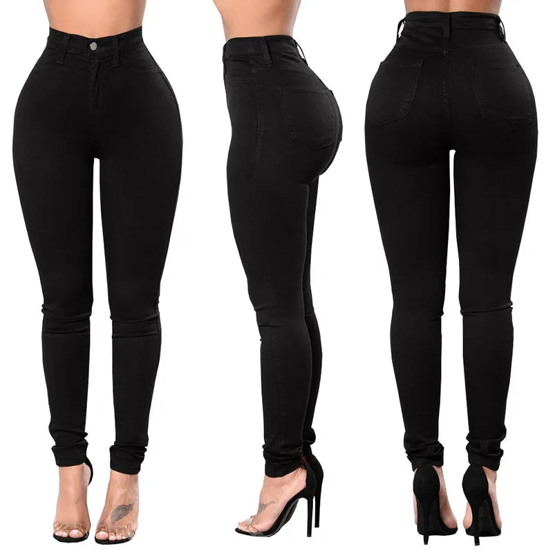 Jean taille haute pour femmes