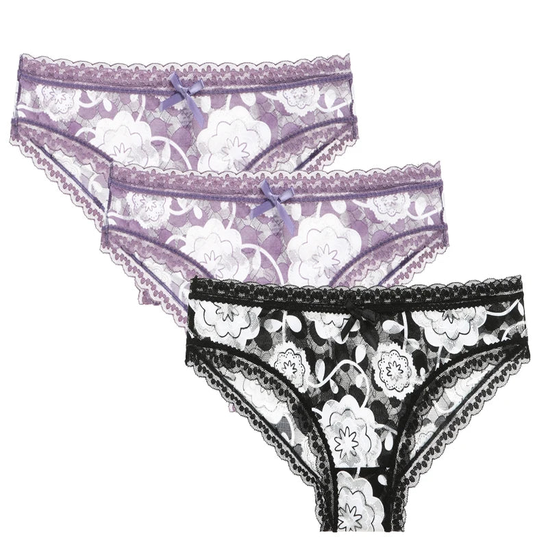 Lot de 3 culottes sexy pour femmes