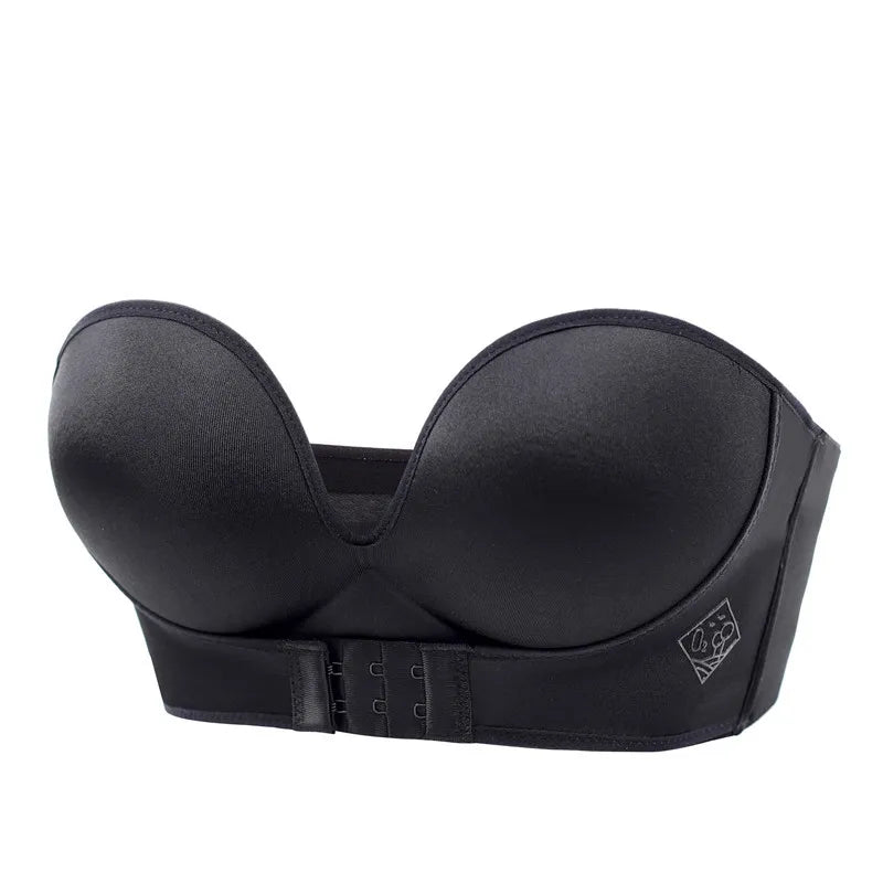 Soutien-Gorge Push-Up Femme – Sans Bretelles et Décolleté V