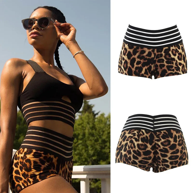 Short taille haute Push Up pour femmes