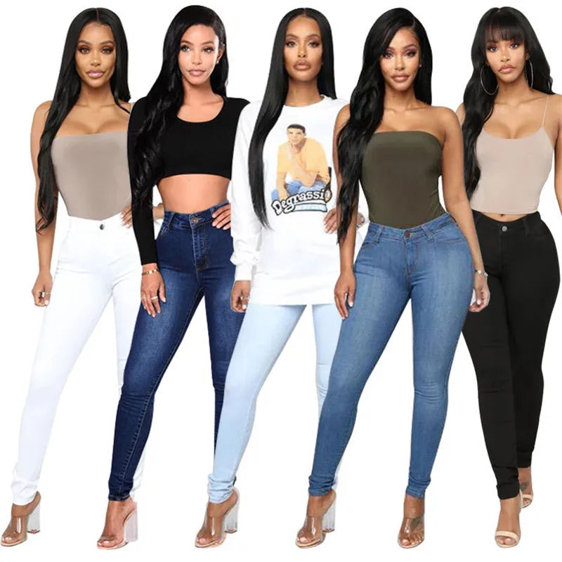 Jean Slim Femme – Taille Haute