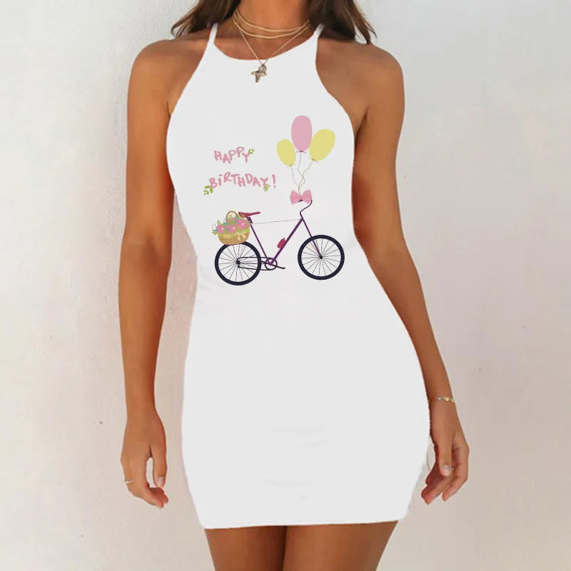 Chemise de nuit à motifs graphiques pour femmes