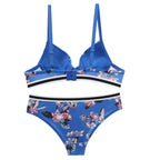 Ensemble soutien-gorge et culotte push-up sexy sans coutures pour femmes