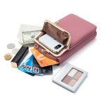 Sacs à bandoulière pour téléphone portable en cuir PU pour femmes
