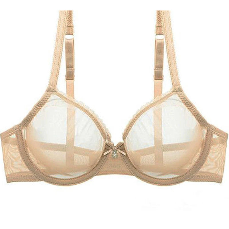 Soutien-gorge en maille transparent ultra mince  pour femmes