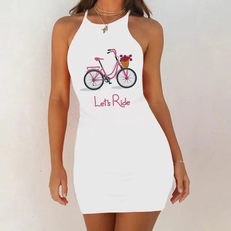 Chemise de nuit à motifs graphiques pour femmes