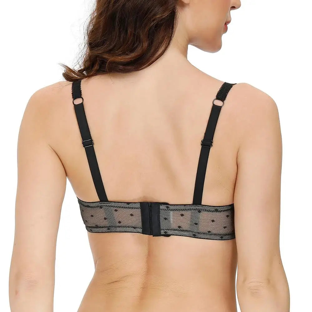 Soutien-gorge en dentelle en transparente Ultra mince à armatures pour femmes