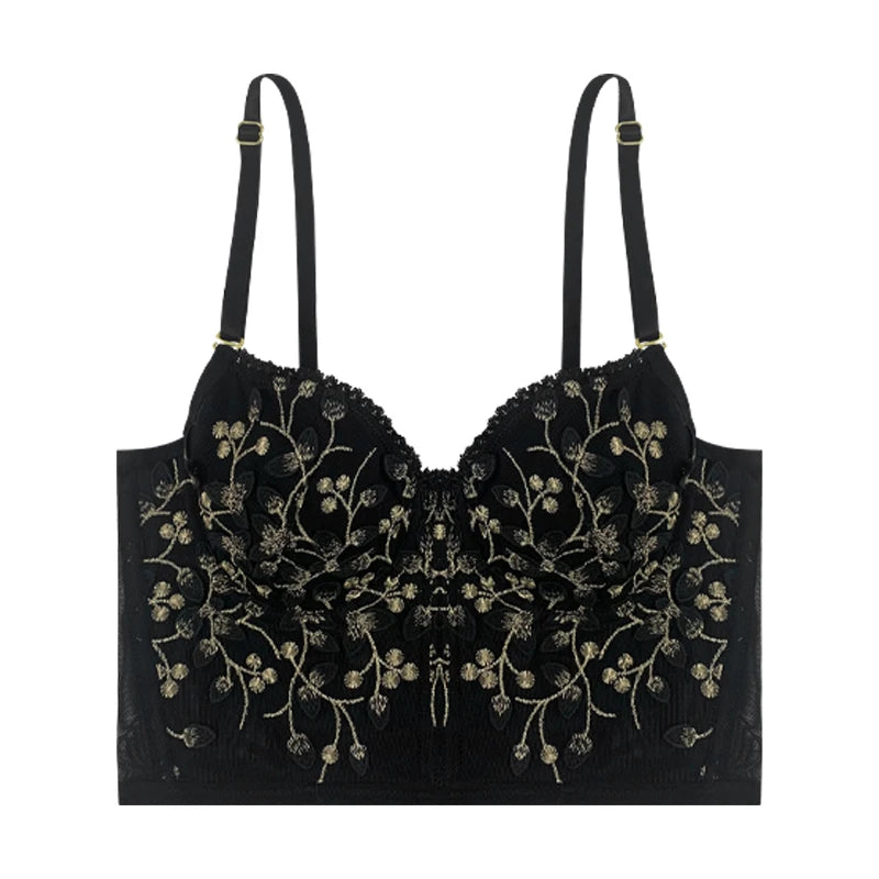Soutien-gorge brodé en dentelle pour femmes