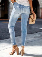 Jeans troués pour femmes