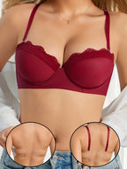 Soutien-gorge Push Up rouge pour femmes