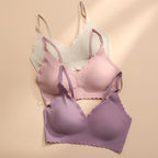 Soutien-gorge confortable sans fil, rembourré pour femmes