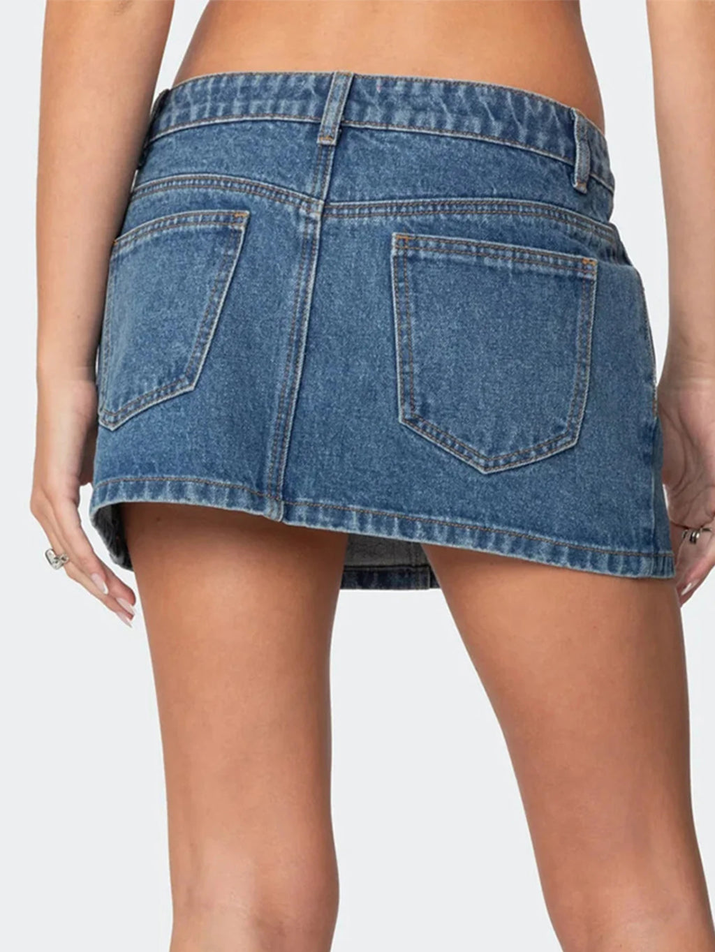 Mini jupe en jean noir Sexy pour femmes