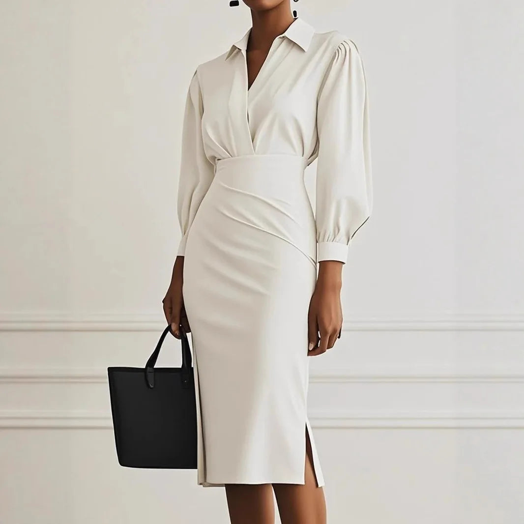Robes taille cintrée, longueur genou pour femmes