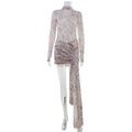 Robe courte sexy Imprimé léopard pour femmes