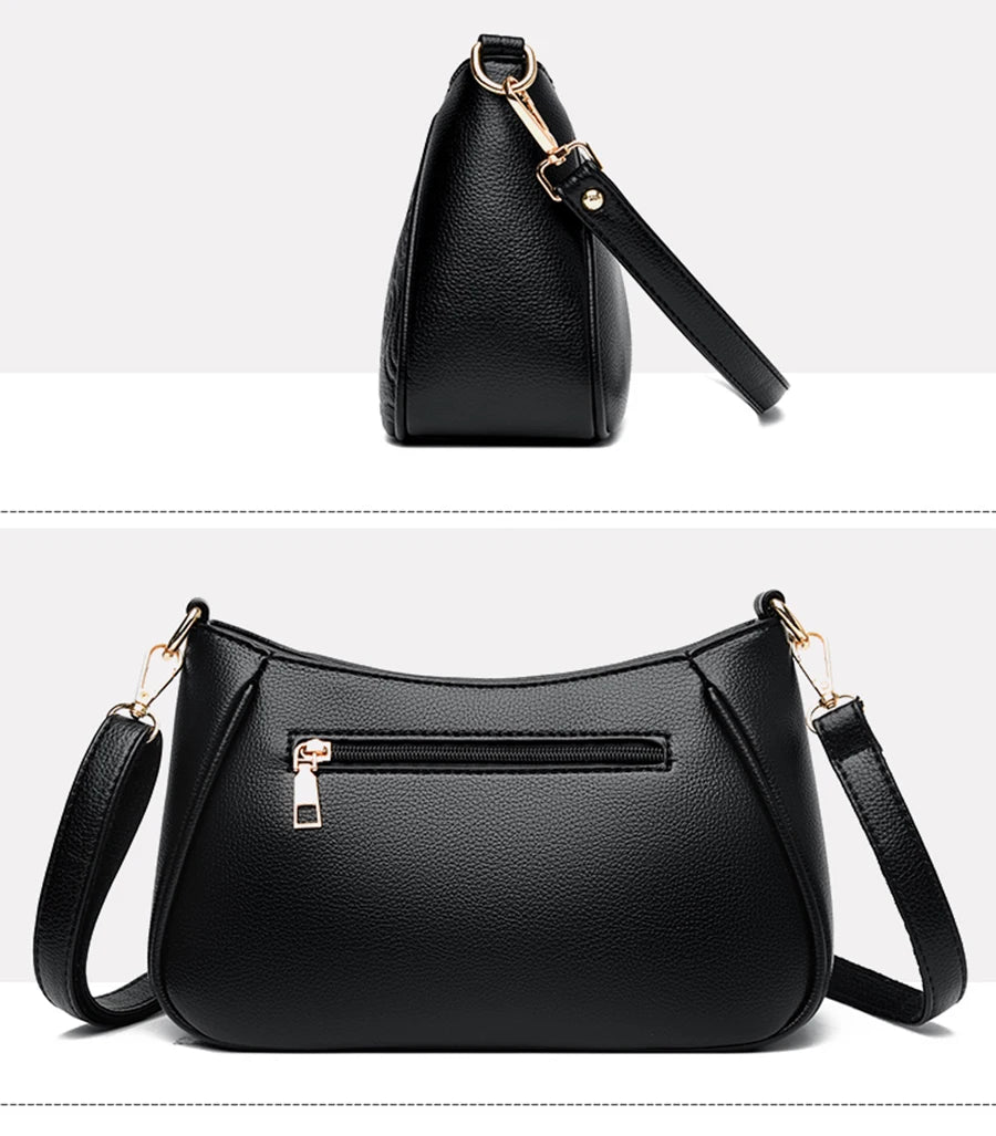Sacs à main vintage en cuir souple pour femmes