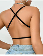 Soutien-gorge légers et sans couture en maille à col en U pour femmes