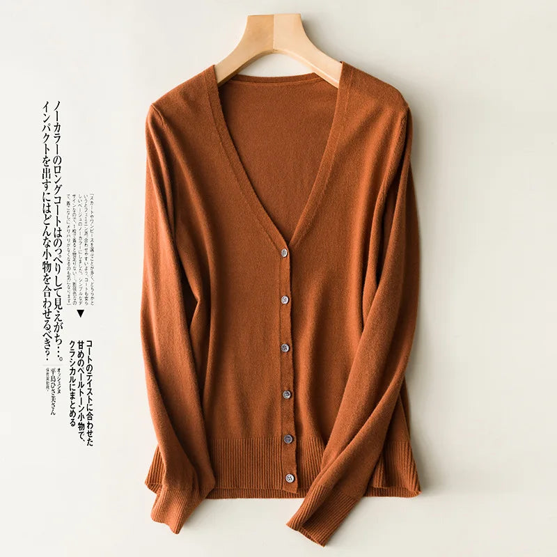 Cardigans à simple boutonnage pour femmes