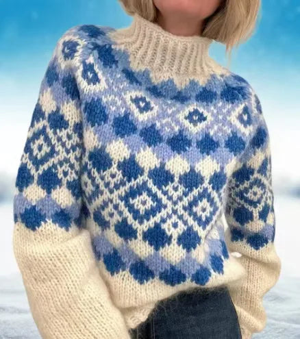 Pull en maille à manches longues pour femmes