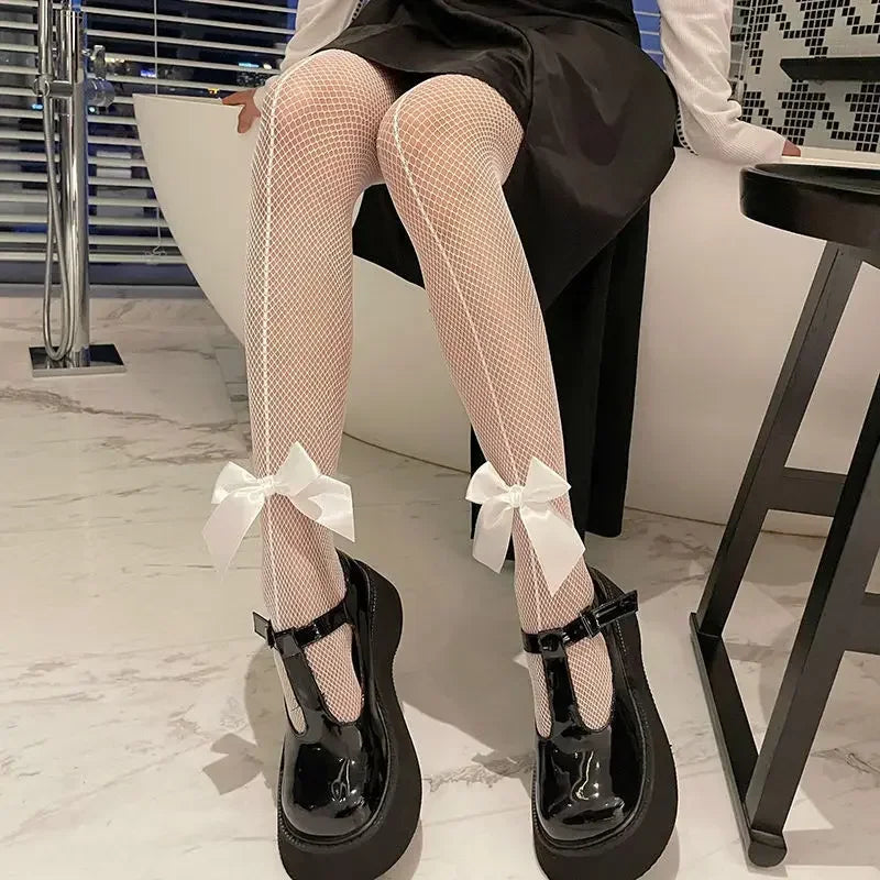 Collants résille transparents et fins pour femmes