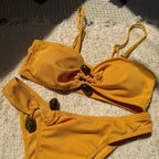 Maillot de bain deux pièces fendu pour femmes