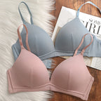 Soutien-gorge push-up en V profond sans couture pour femmes