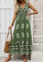 Robe longue sans manches pour femmes