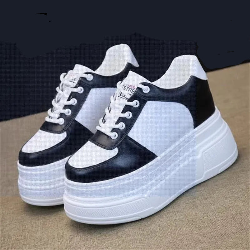 Baskets air blanches en cuir pour Femmes