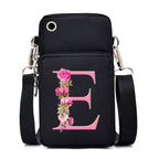 Sac à bandoulière série lettres Sakura rose pour téléphone portable pour femmes