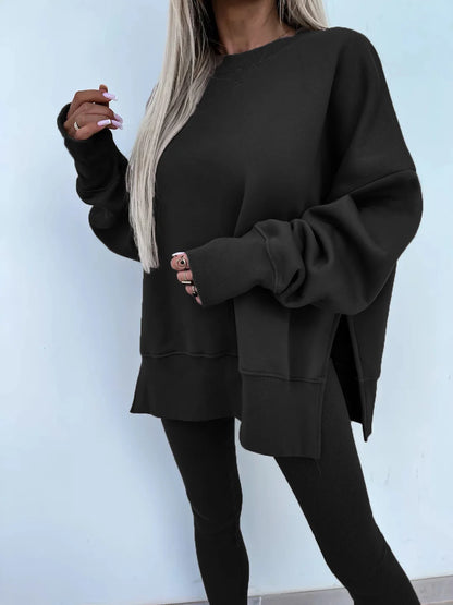 Ensemble Femme 2 Pièces – Pull Ample et Pantalon Ajusté