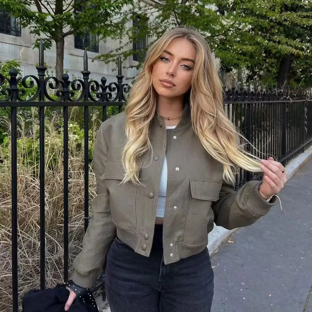 Veste à col montant pour femmes