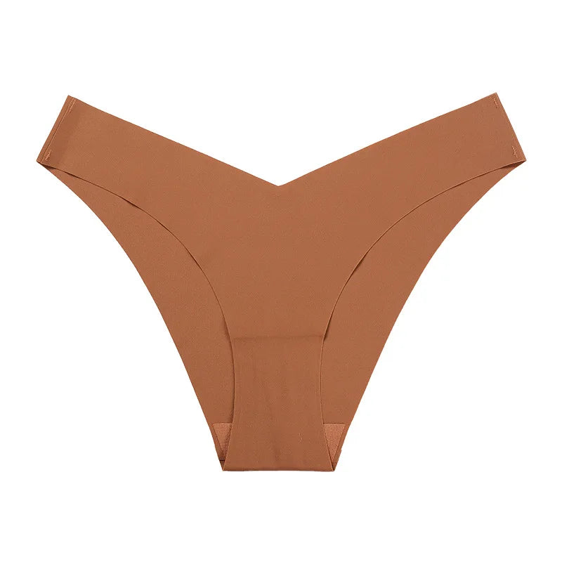 String en soie taille basse sans trace pour femmes