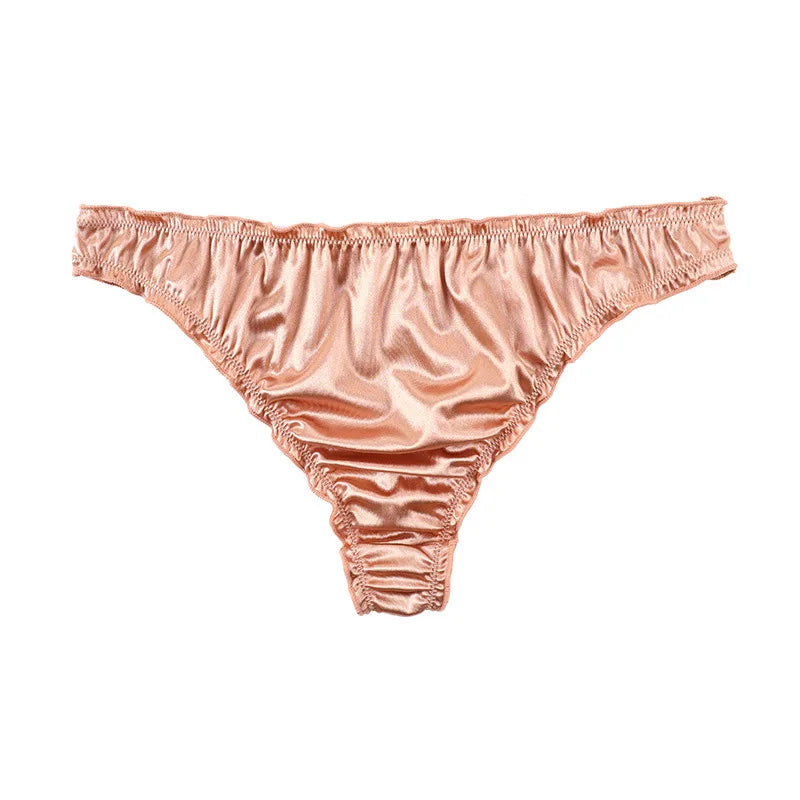 Culottes en soie glacée sans couture pour femmes