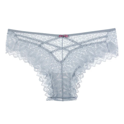 Culotte Dentelle Femme – Taille Basse et Bandes Croisées