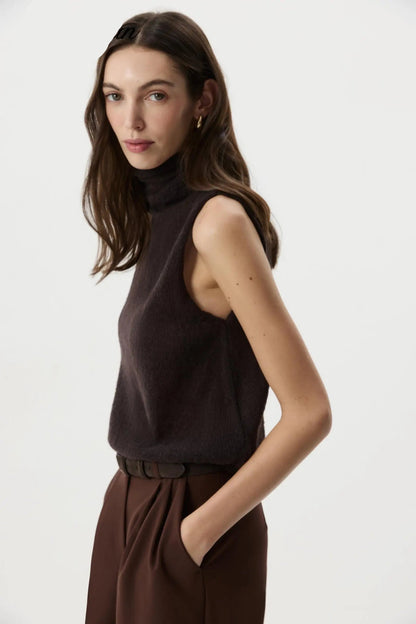 Ensemble 2 Pièces Femme – Haut Col Roulé et Jupe Longue Dentelle