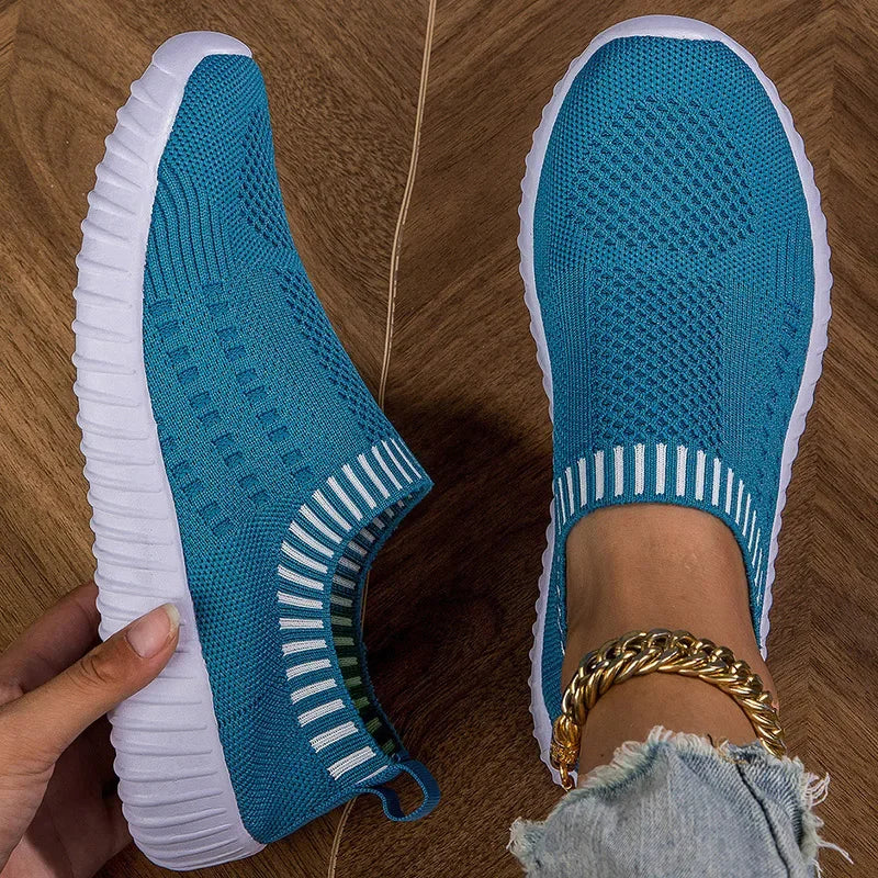 Chaussures plates sans lacet pour femmes