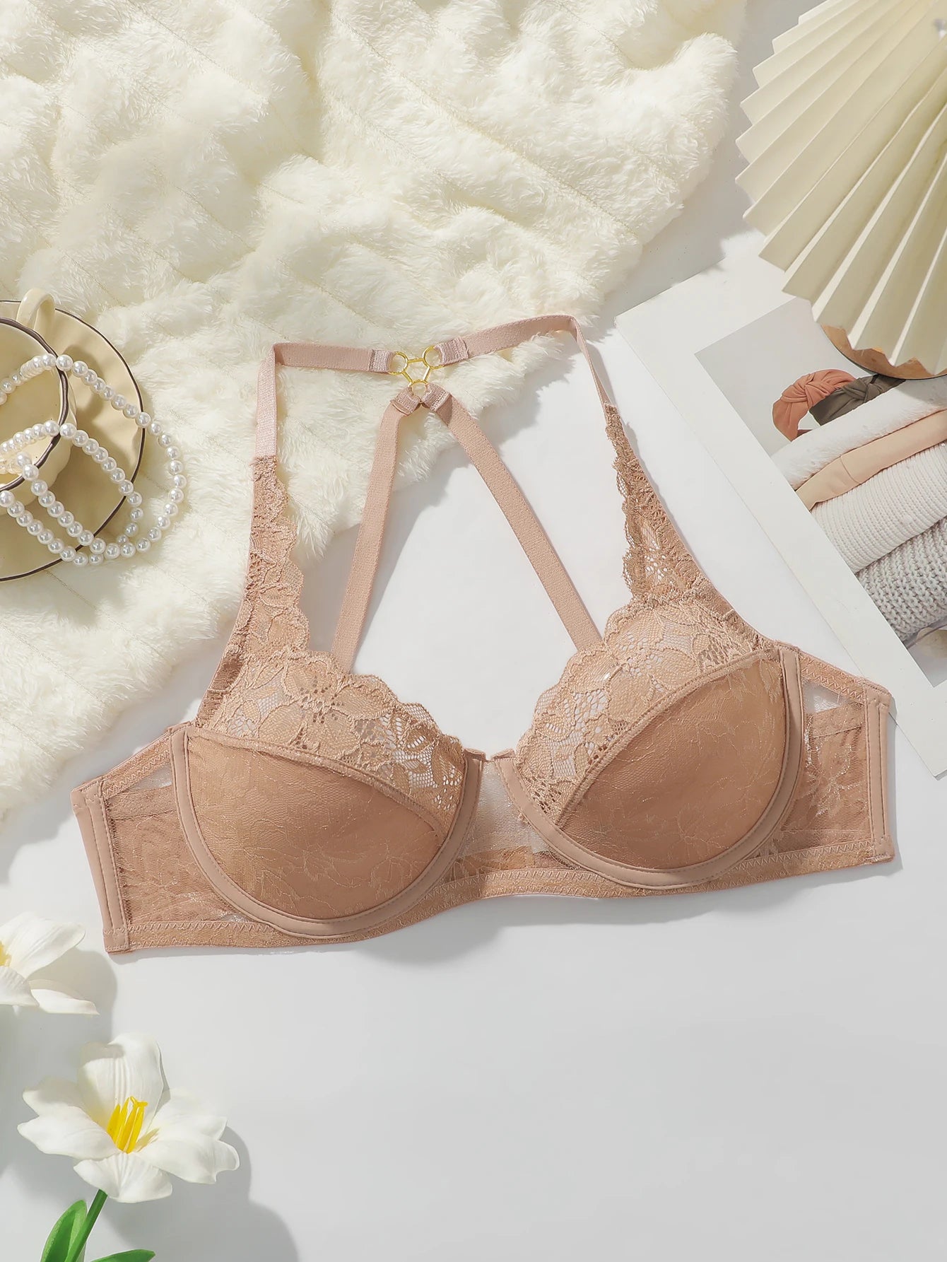 Soutien-gorge à bretelles croisées pour femmes
