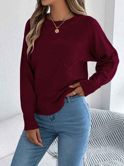 Pull Torsadé Femme – Manches Lanterne