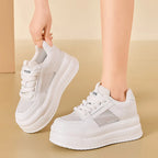 Baskets en cuir respirant pour femmes