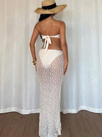 Ensembles jupe et haut en dentelle pour femmes