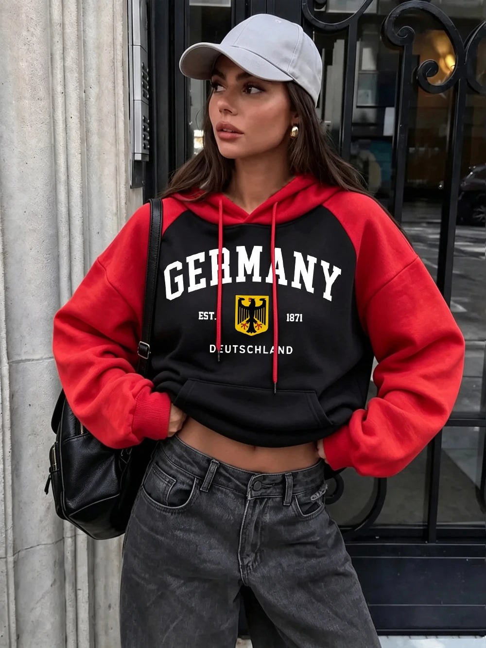Sweat à capuche Allemagne Est.1871 pour femmes