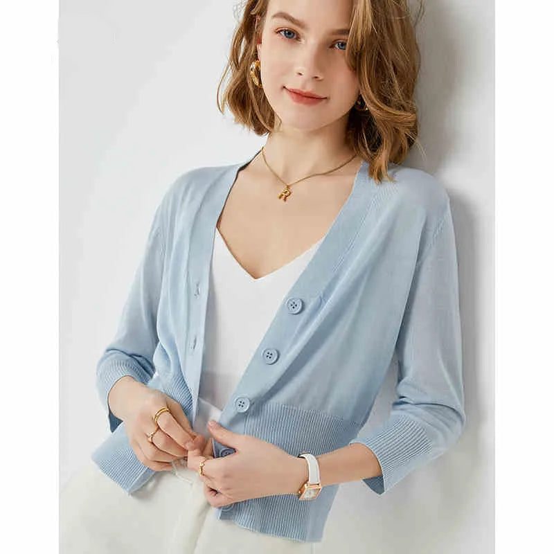 Cardigan à manches longues pour femmes