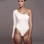 Body une épaule moulant pour femmes