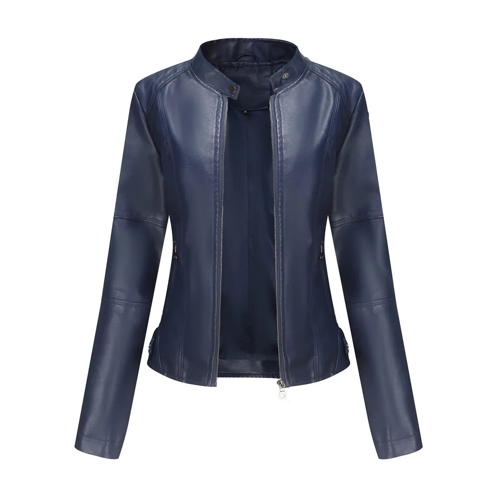 Veste en cuir pour femme