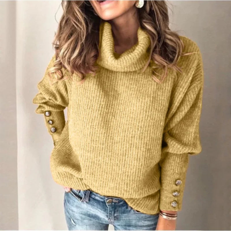 Pull en maille et manches longues pour femmes