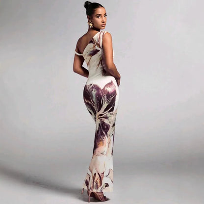 Robe Longue Fleurie Femme – Sans Manches et Décontractée