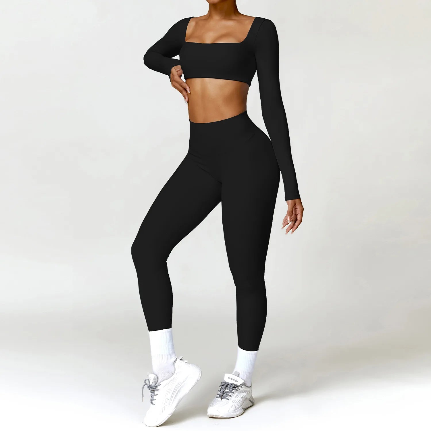 Ensemble 2 pièces de yoga sportif pour femmes