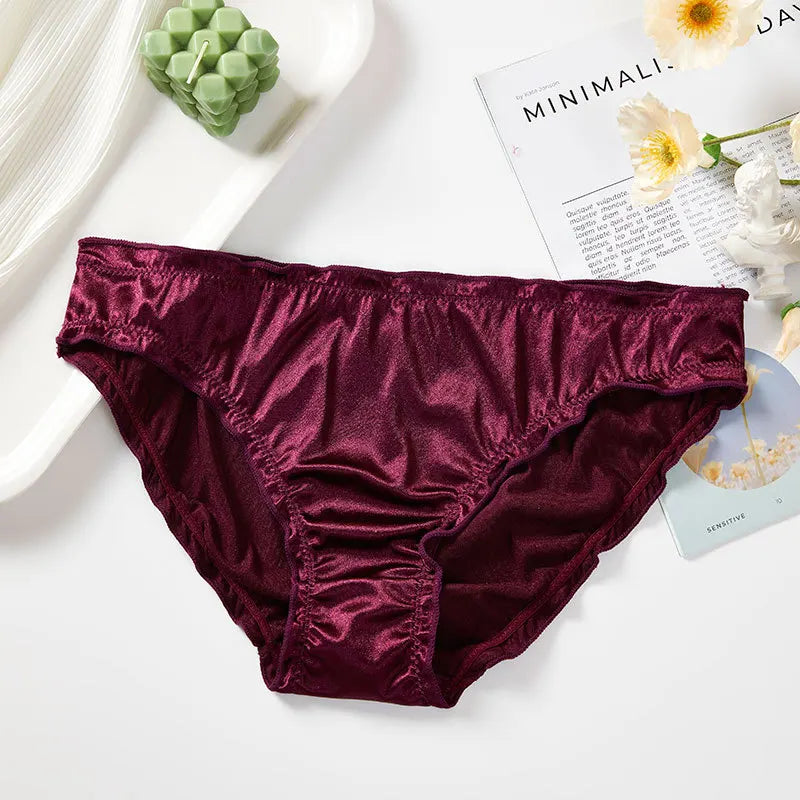 Culottes en soie et satin pour femmes
